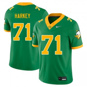 Alex Harkey UO #71 Men's NCAA College Football Jerseys - Green