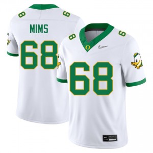 Auston Mims The Ducks College Football High School Men #68 Jerseys - White