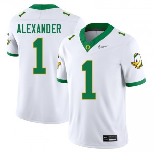 Bear Alexander Oregon Ducks #1 Men Official College Football Jersey - White