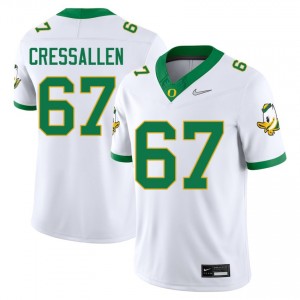 Beau CressAllen University of Oregon #67 Limited College Football Men Jerseys - White