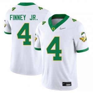 Brandon Finney Jr. The Ducks College Football Stitched #4 Mens Jersey - White