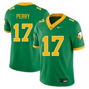 Cooper Perry The Ducks Men College Football Stitched #17 Jersey - Green