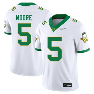 Dante Moore The Ducks College Football Embroidery Mens #5 Jerseys - White