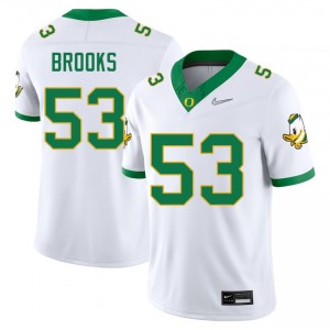 Devin Brooks Oregon College Football #53 Limited Men's Jerseys - White
