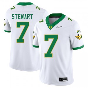 Evan Stewart University of Oregon #7 Men College Football Alumni Jersey - White