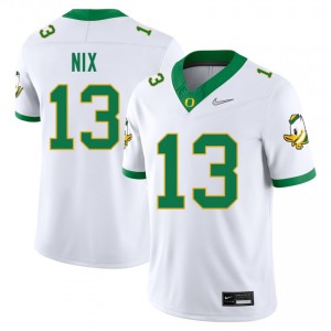 Gavin Nix Oregon Stitched College Football Mens #13 Jerseys - White