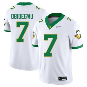 Ify Obidegwu UO College Football Men's #7 Alumni Jersey - White