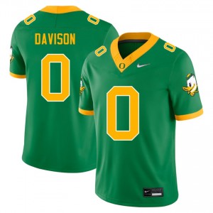 Jordon Davison UO College Football Mens NCAA #0 Jerseys - Green