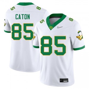 Kade Caton The Ducks #85 Game College Football Mens Jersey - White