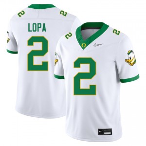 Kingston Lopa Ducks Official #2 College Football Men Jersey - White