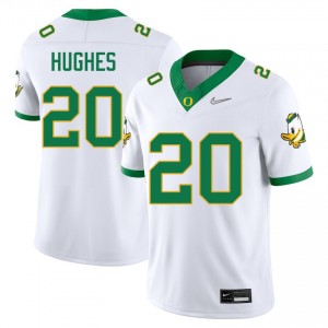 Makhi Hughes Oregon Mens #20 Alumni College Football Jersey - White