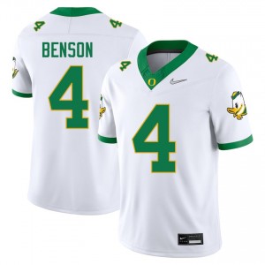 Malik Benson Ducks Limited Mens #4 College Football Jersey - White