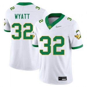 Nasir Wyatt Oregon #32 NCAA College Football Men's Jersey - White