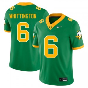 Noah Whittington University of Oregon Mens College Football Stitched #6 Jersey - Green