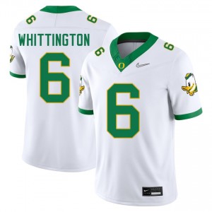 Noah Whittington Oregon #6 Mens Game College Football Jerseys - White