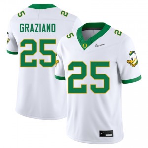Rocco Graziano Oregon Ducks #25 Men's NCAA College Football Jerseys - White
