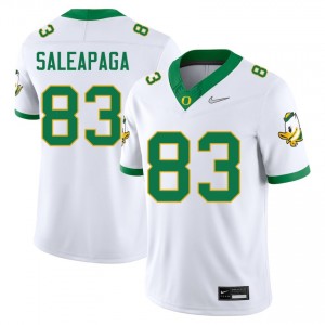 Roger Saleapaga The Ducks #83 2025-26 College Football Mens Jersey - White