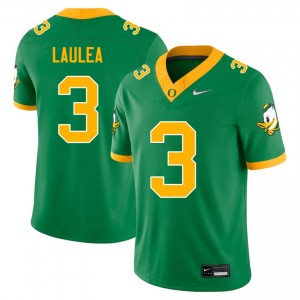Sione Laulea Oregon Ducks College Football #3 Mens Replica Jersey - Green