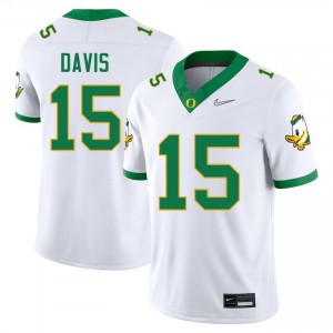 Solomon Davis UO Mens Game College Football #15 Jersey - White