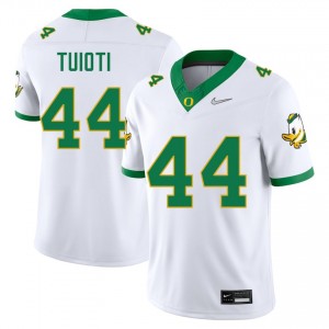 Teitum Tuioti Oregon Ducks College Football #44 Mens Alumni Jerseys - White