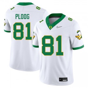 Vander Ploog University of Oregon University #81 Men's College Football Jerseys - White