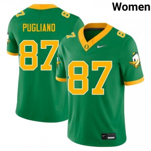 A.J. Pugliano University of Oregon Embroidery College Football #87 Womens Jerseys - Green
