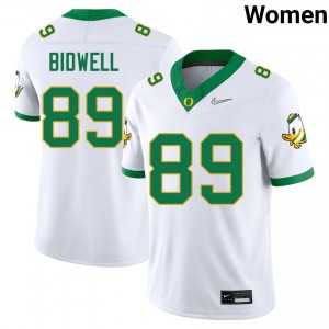 Brady Bidwell UO #89 Limited College Football Womens Jerseys - White