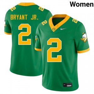 Gary Bryant Jr. Ducks Women's #2 2025 College Football Jersey - Green