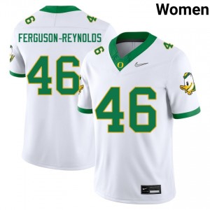 James Ferguson-Reynolds The Ducks College Football #46 Women's Embroidery Jerseys - White
