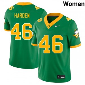Jay Harden University of Oregon Player Women's #46 College Football Jerseys - Green