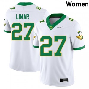 Jayden Limar Oregon Womens College Football #27 University Jerseys - White
