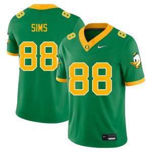 Xadavien Sims Ducks #88 College Football Limited Men Jerseys - Green