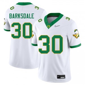 Xavier Barksdale Oregon Ducks College Football #30 Alumni Men Jerseys - White