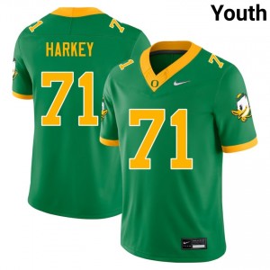Alex Harkey University of Oregon College Football #71 Alumni Youth Jerseys - Green