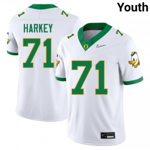 Alex Harkey UO #71 College Football Youth Alumni Jerseys - White