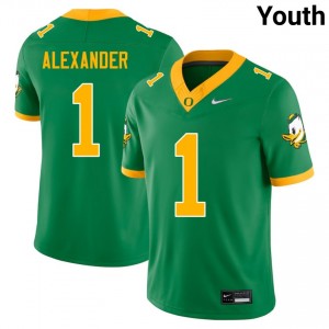 Bear Alexander Oregon Ducks College Football Youth High School #1 Jersey - Green