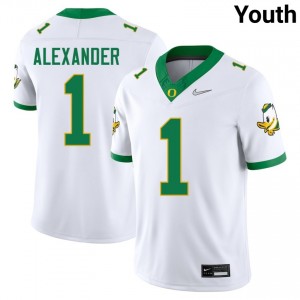 Bear Alexander UO #1 College Football Player Youth Jersey - White