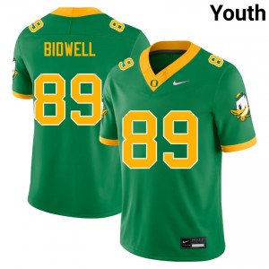Brady Bidwell Ducks #89 Player Youth College Football Jersey - Green