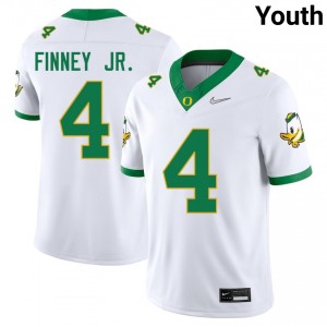 Brandon Finney Jr. Ducks Youth Game College Football #4 Jerseys - White