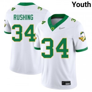 Cruz Rushing The Ducks College Football Youth 2025-26 #34 Jerseys - White