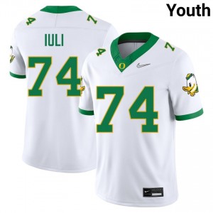 Dave Iuli UO College Football Limited Youth #74 Jersey - White