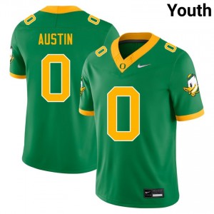 Daylen Austin Oregon Youth #0 Limited College Football Jersey - Green