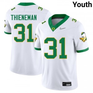 Dillon Thieneman Oregon Alumni #31 College Football Youth Jersey - White