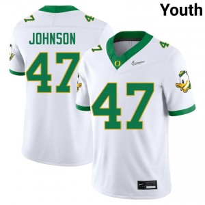 Elijah Rushing UO College Football #47 2025 Youth Jersey - White