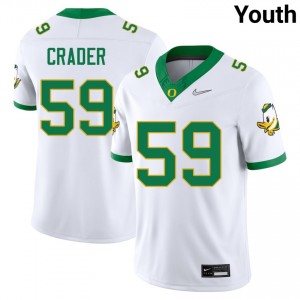 Fox Crader UO Youth College Football High School #59 Jerseys - White