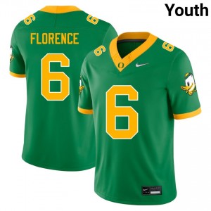 Jahlil Florence UO Youth College Football #6 Alumni Jersey - Green