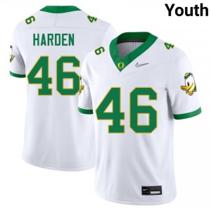 Jay Harden UO #46 Youth High School College Football Jerseys - White