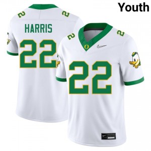 Jay Harris Ducks College Football #22 Limited Youth Jerseys - White