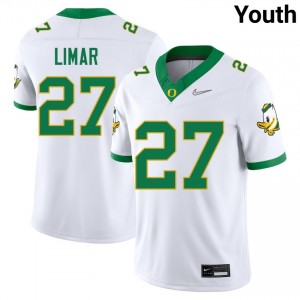 Jayden Limar The Ducks #27 College Football Replica Youth Jerseys - White