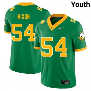 Jerry Mixon Ducks College Football #54 2025 Youth Jersey - Green
